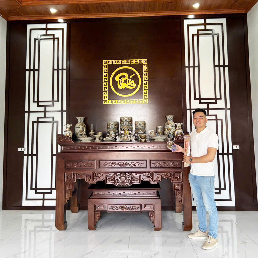 Bộ Đồ Thờ Gốm Sứ