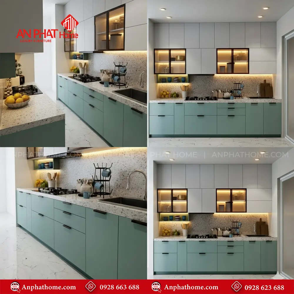 Tủ Bếp Chữ I Sang Trọng TB-904