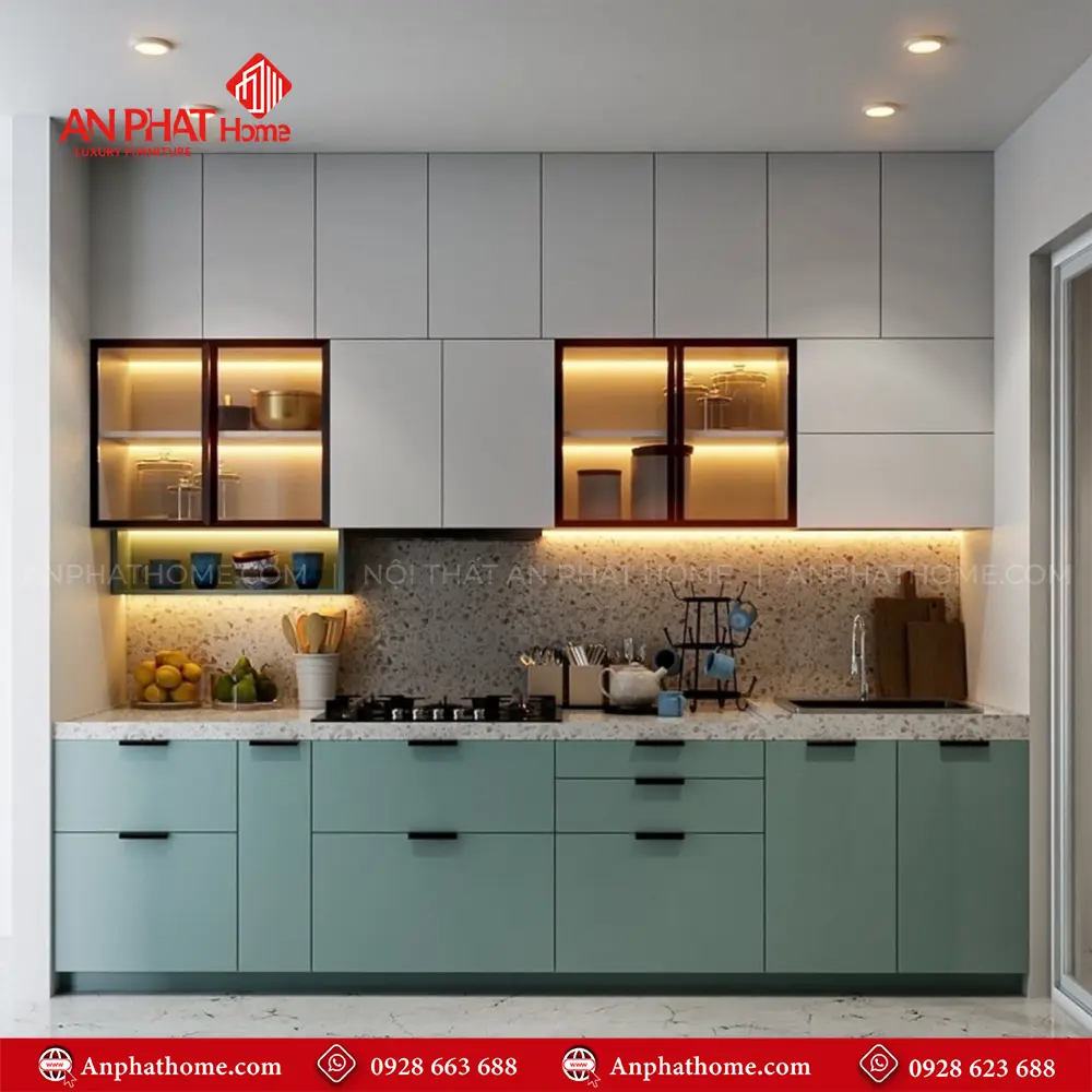 Tủ Bếp Chữ I Sang Trọng TB-904