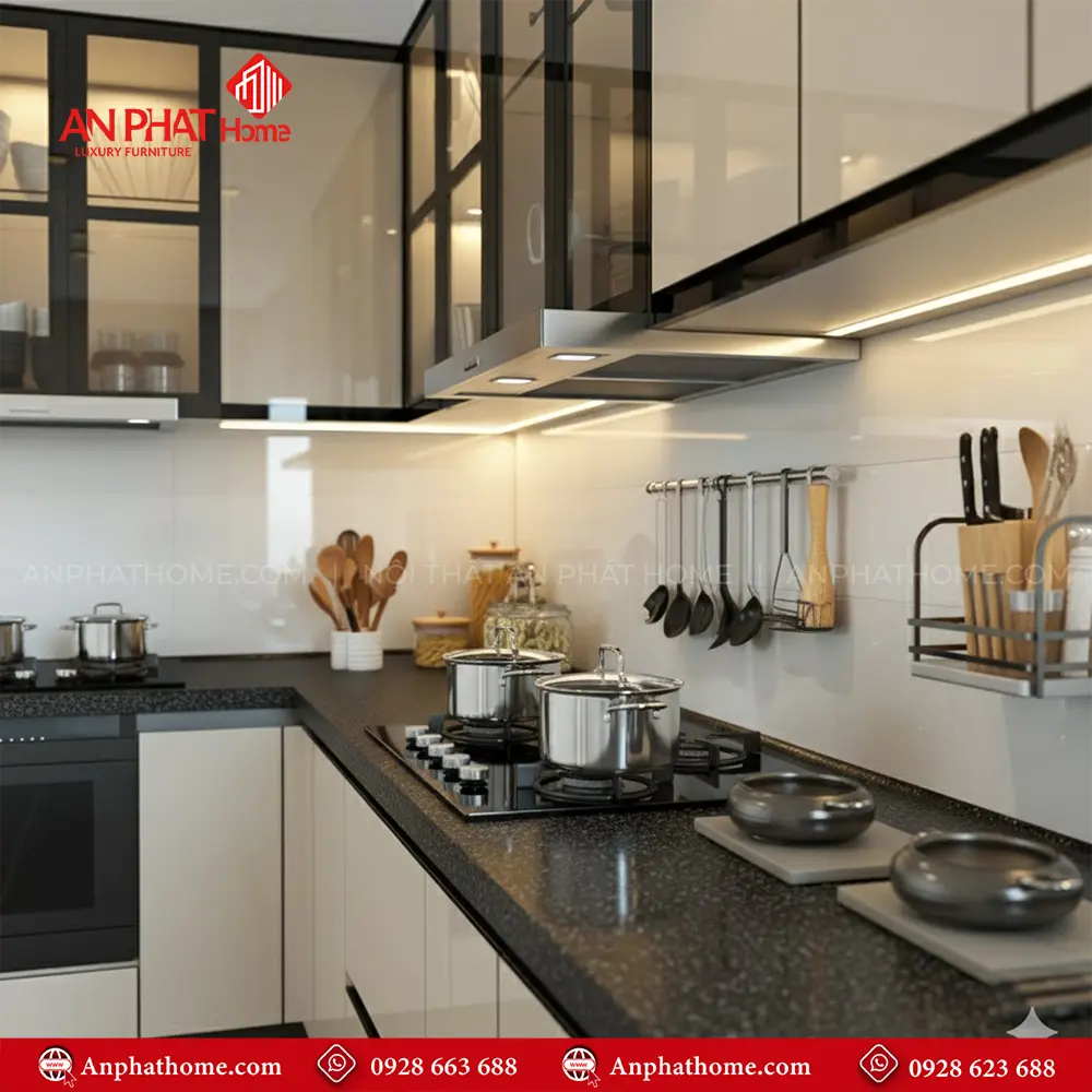 Tủ Bếp Đẹp Phủ Acrylic Sang Trọng TB-906 14 Tủ Bếp Đẹp Phủ Acrylic Sang Trọng TB-906