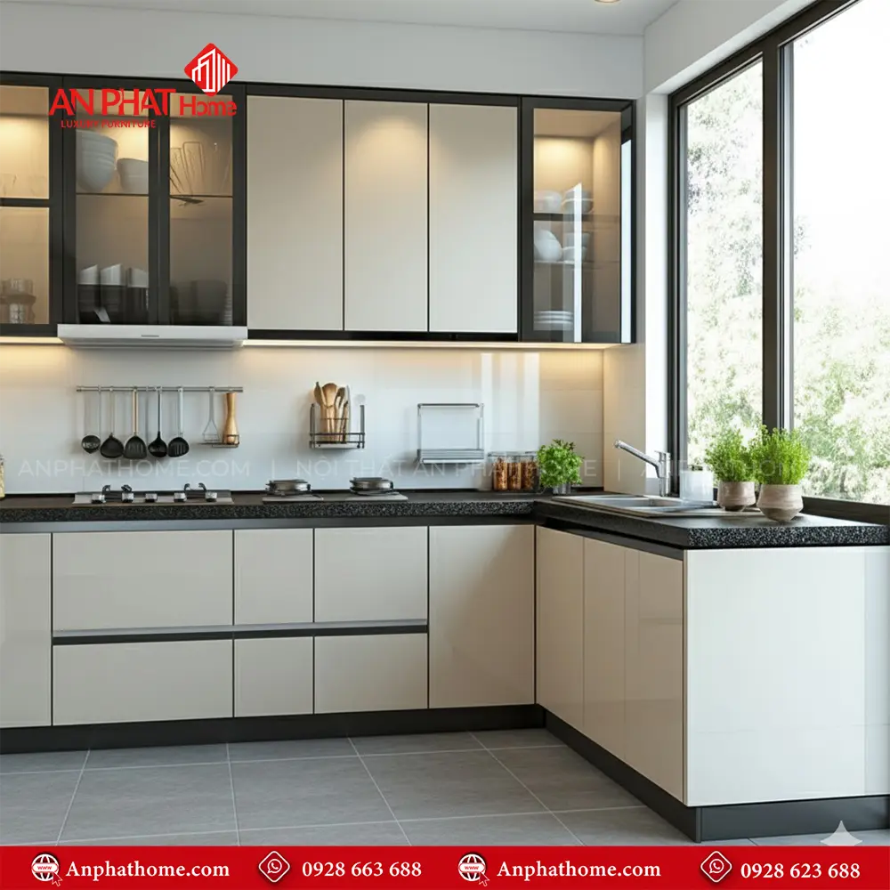 Tủ Bếp Đẹp Phủ Acrylic Sang Trọng TB-906 12 Tủ Bếp Đẹp Phủ Acrylic Sang Trọng TB-906