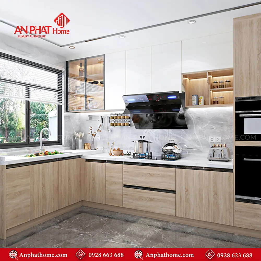 Tủ Bếp Gỗ MDF Hiện Đại TB-902 8 Tủ Bếp Gỗ MDF Hiện Đại TB-902