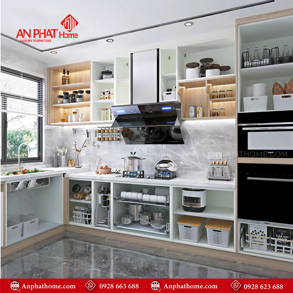 Tủ Bếp Gỗ MDF Hiện Đại TB-902 9 Tủ Bếp Gỗ MDF Hiện Đại TB-902