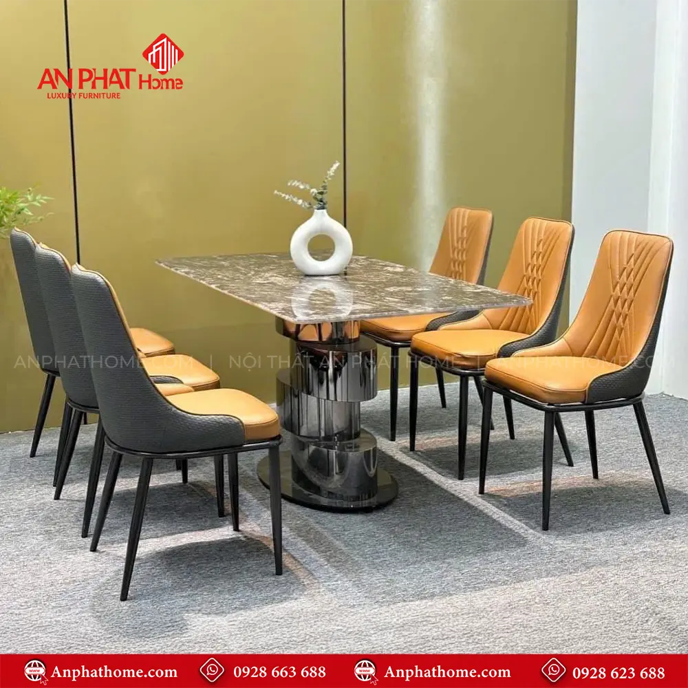 Bàn Ăn Mặt Đá Thạch Anh 6 Ghế Cao Cấp Nhập Khẩu BA-1906 11 Bàn Ăn Mặt Đá Thạch Anh 6 Ghế Cao Cấp Nhập Khẩu BA-1906