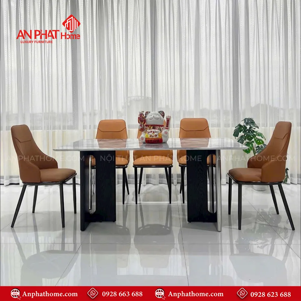 Bàn Ăn Mặt Đá Thạch Anh Cao Cấp Nhập Khẩu BA-1915 13 Bàn Ăn Mặt Đá Thạch Anh Cao Cấp Nhập Khẩu BA-1915