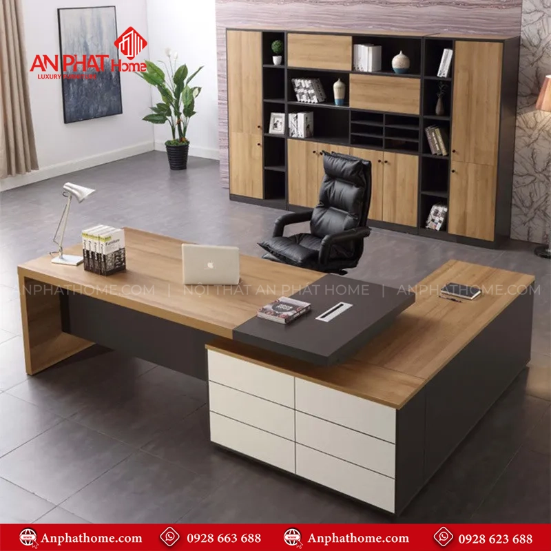 Bàn Giám Đốc Gỗ Công Nghiệp Cao Cấp B-2878 11 Bàn Giám Đốc Gỗ Công Nghiệp Cao Cấp B-2878 An Phát Home