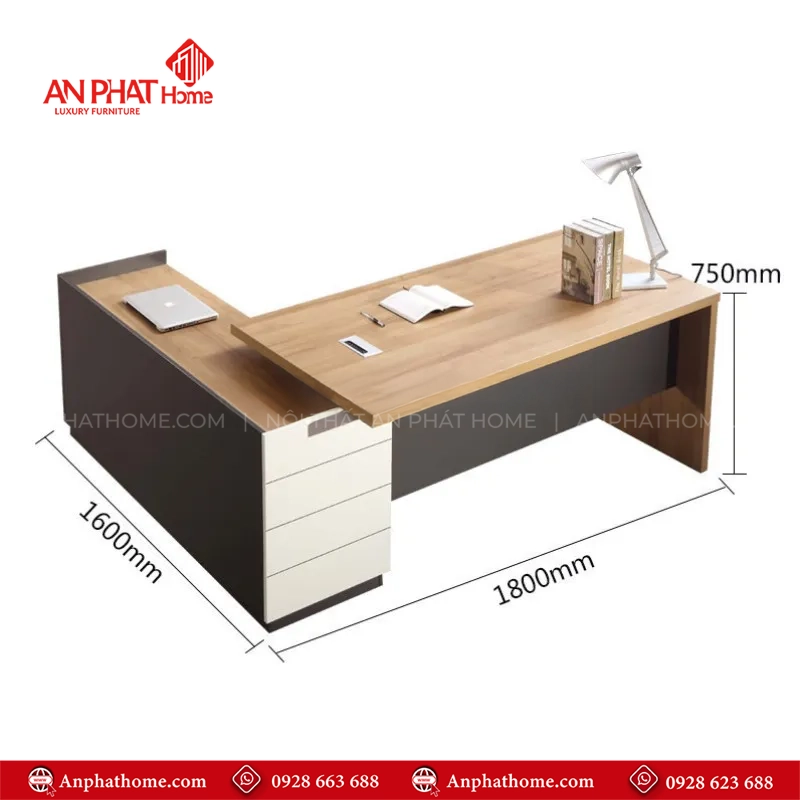 Bàn Giám Đốc Gỗ Công Nghiệp Cao Cấp B-2878 14 Bàn giám đốc cao cấp