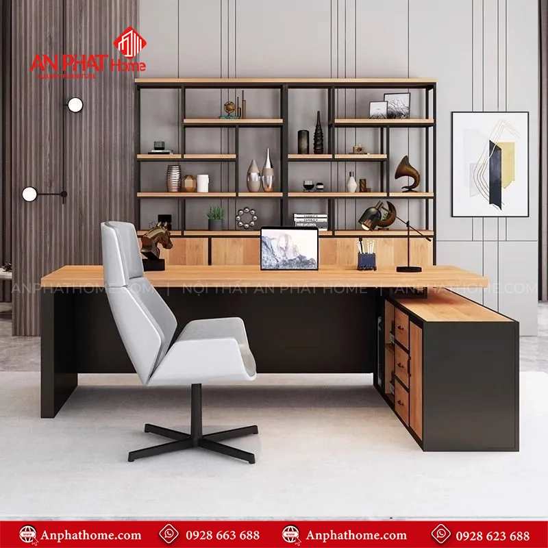 Bàn Giám Đốc Hiện Đại Gỗ Công Nghiệp B-2879 10 Mẫu bàn làm việc cho lãnh đạo đẹp