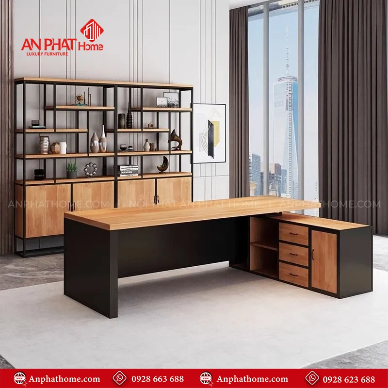 Bàn Giám Đốc Hiện Đại Gỗ Công Nghiệp B-2879 12 Mua bàn ghế giám đốc giá rẻ tại An Phát Home