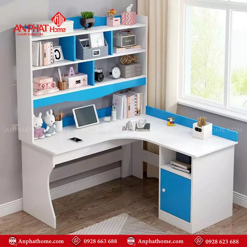 Bàn Học Cho Bé Gỗ Công Nghiệp B-2902 6 Bàn học sinh cho bé trai đẹp