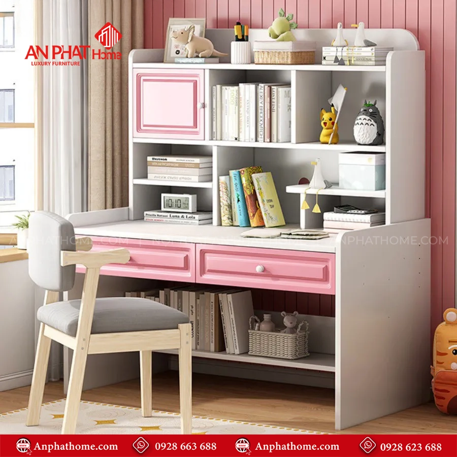 Bàn Học Cho Bé Gỗ MDF B-2861 6 Ban Hoc Cho Be Go MDF B 2861 3