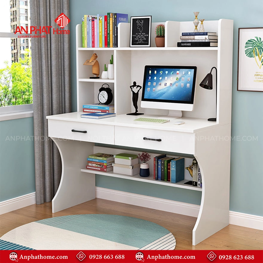 Bàn Học Cho Bé Hiện Đại B-2901 15 Mẫu bàn học sinh có giá sách