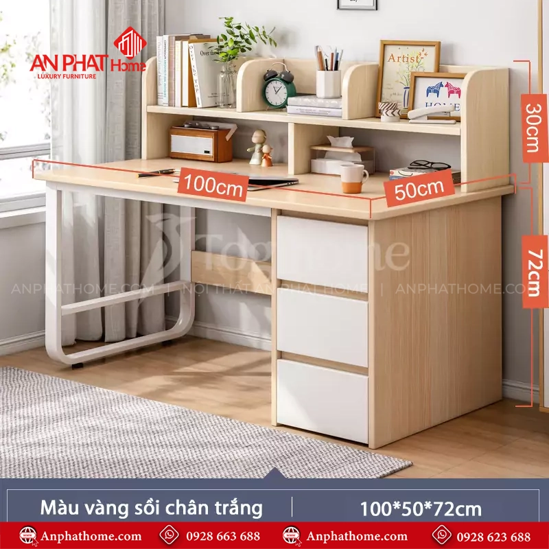 Bàn Học Hiện Đại B-2910 9 Mẫu bàn học thiết kế theo yêu cầu