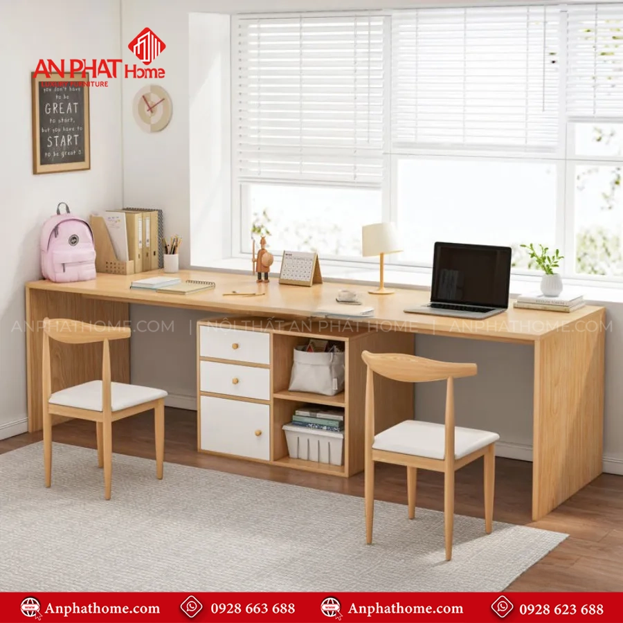 Bàn Học Sinh Đa Năng Gỗ MDF B-2907 7 Bàn Học Sinh Gỗ Công Nghiệp B-2862 An Phát Home