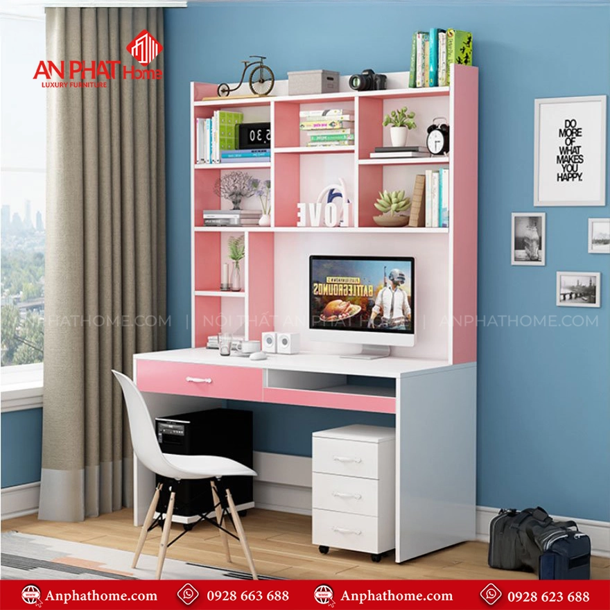 Bàn Học Sinh Gỗ Công Nghiệp Hiện Đại B-2892 17 Thiết kế bàn học sinh thông minh