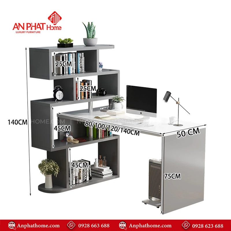 Bàn Học Thông Minh Gỗ MDF B-2905 17 Ban Hoc Thong Minh Go MDF B 2905 6