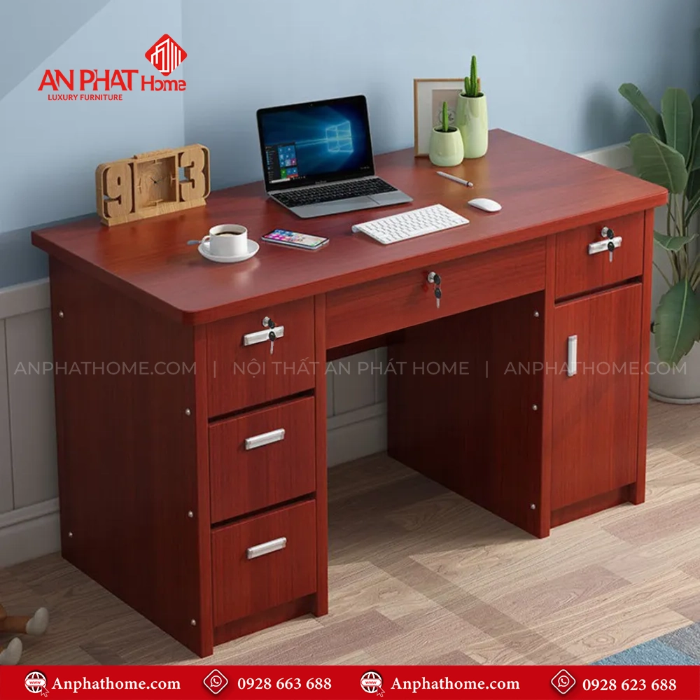 Bàn Làm Việc Đẹp Gỗ MDF B-2876 9 Bàn Làm Việc Đẹp Gỗ MDF B-2876 An Phát Home