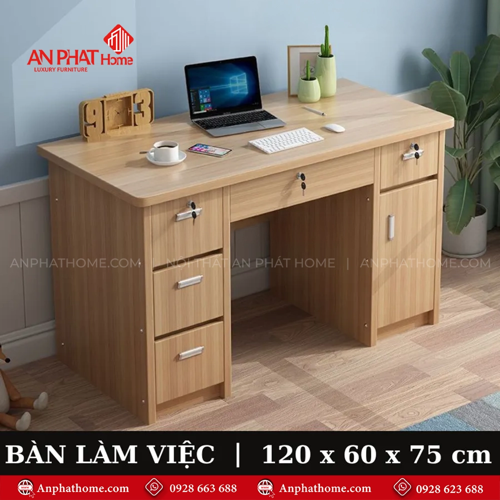 Bàn Làm Việc Đẹp Gỗ MDF B-2876 11 Mẫu bàn làm việc đẹp hiện đại
