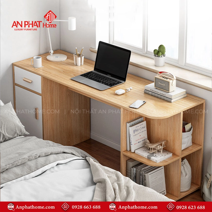 Bàn Làm Việc Hiện Đại Gỗ MDF B-2895 8 Mua bàn làm việc ở nhà giá rẻ tại An Phát Home