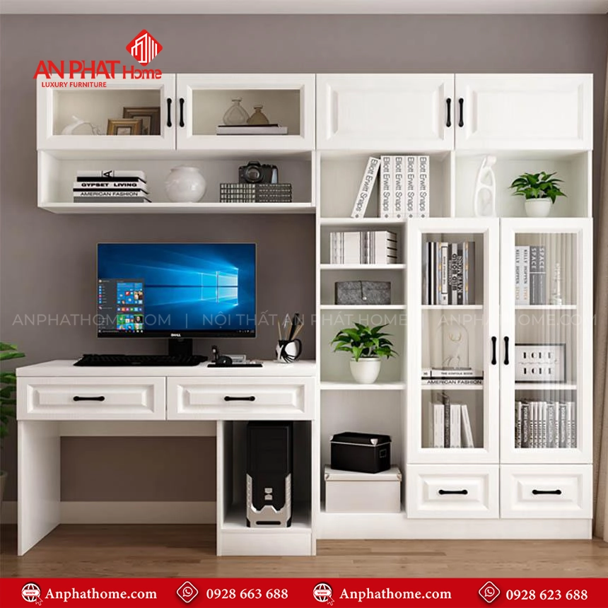 Bàn Làm Việc Kết Hợp Tủ Hiện Đại B-2897 7 Bàn Làm Việc Kết Hợp Tủ Hiện Đại B-2897 An Phát Home