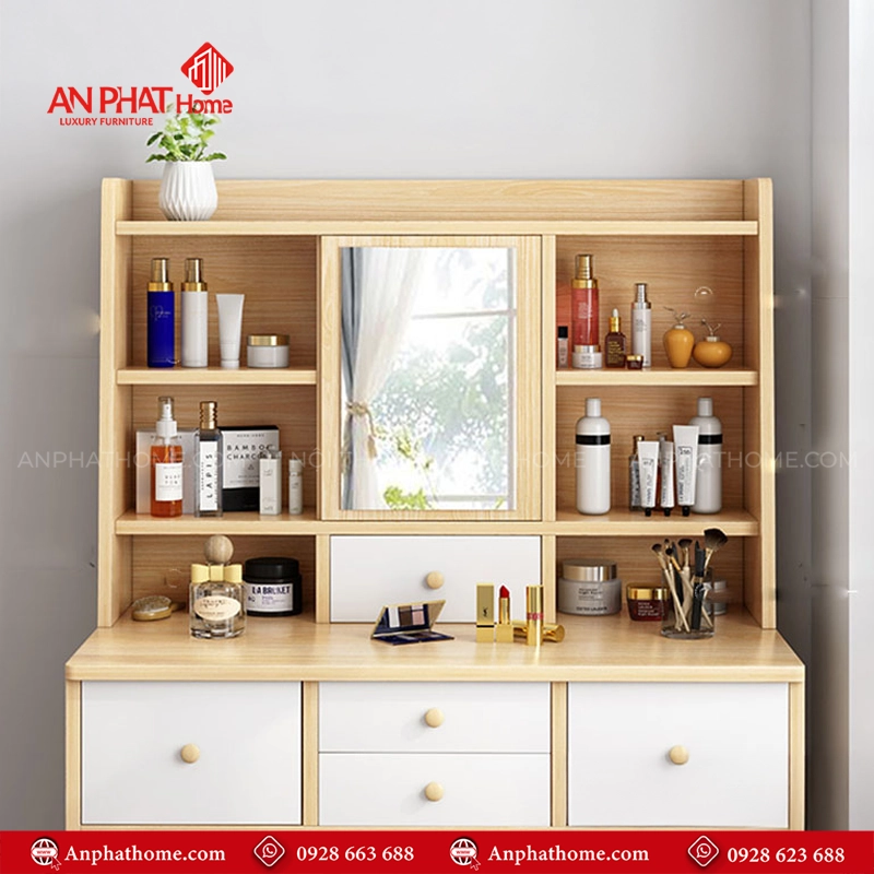 Bàn Phấn Trang Điểm Đa Năng B-2835 14 Thiết kế nhiều ngăn tiện dụng
