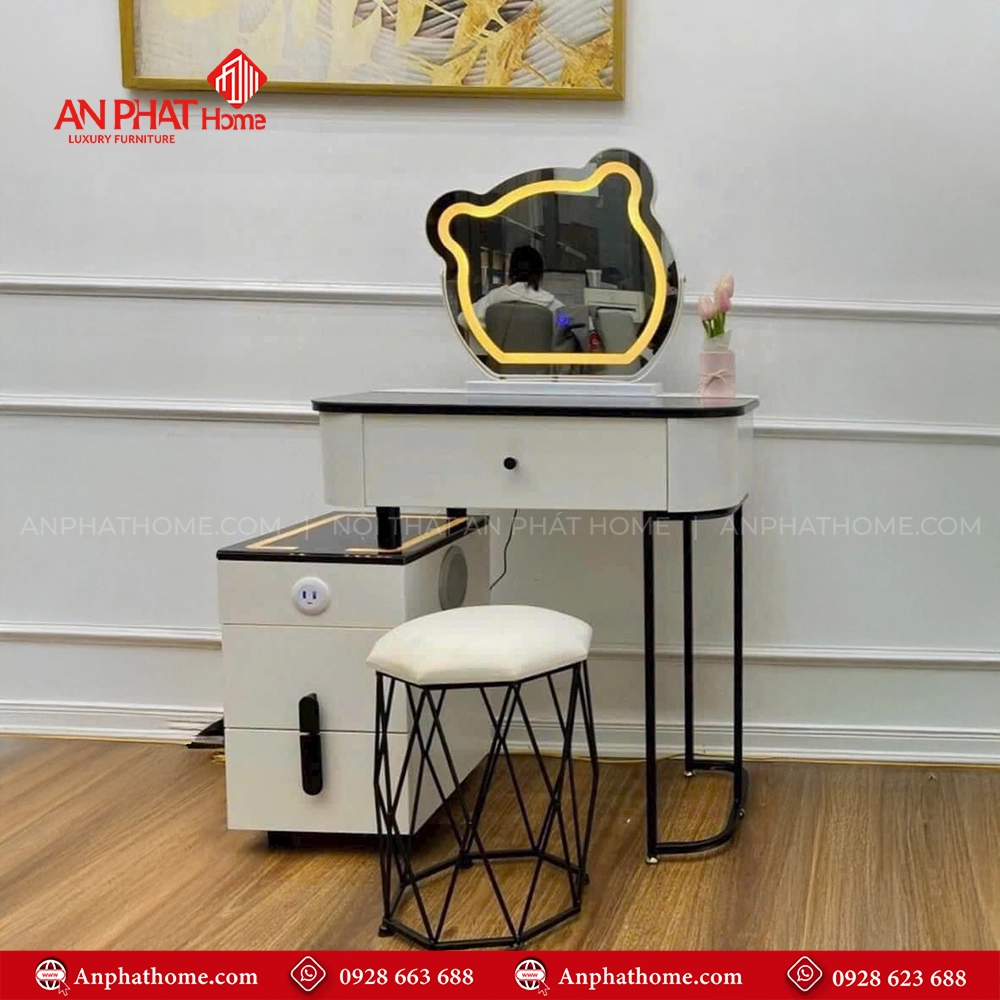 Bàn Phấn Trang Điểm Gương Led Thông Minh B-2823 5 Bàn Phấn Trang Điểm Gương Led Thông Minh B-2823 An Phát Home