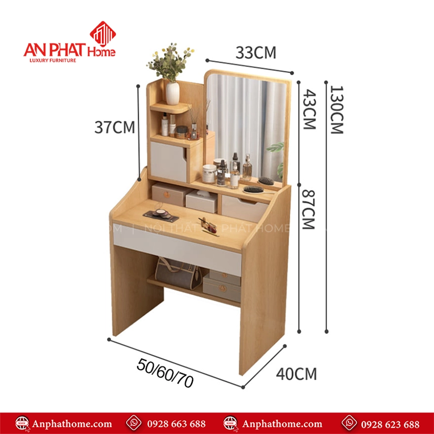 Bàn Phấn Trang Điểm Hiện Đại B-2825 15 Mẫu bàn trang điểm hiện đại