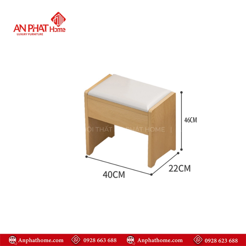 Bàn Phấn Trang Điểm Hiện Đại B-2825 17 Ghế trang điểm đồng bộ