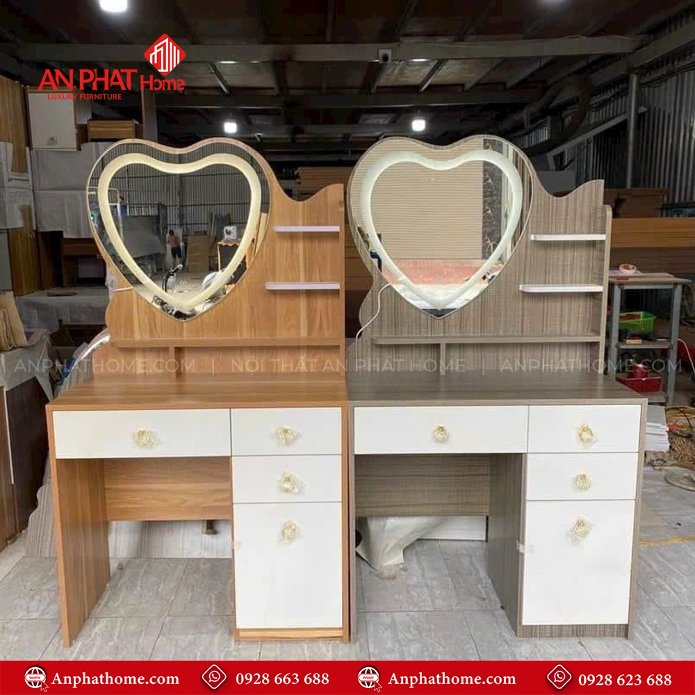 Bàn Phấn Trang Điểm Phòng ngủ B-2854 6 Mẫu bàn trang điểm hiện đại bằng gỗ công nghiệp
