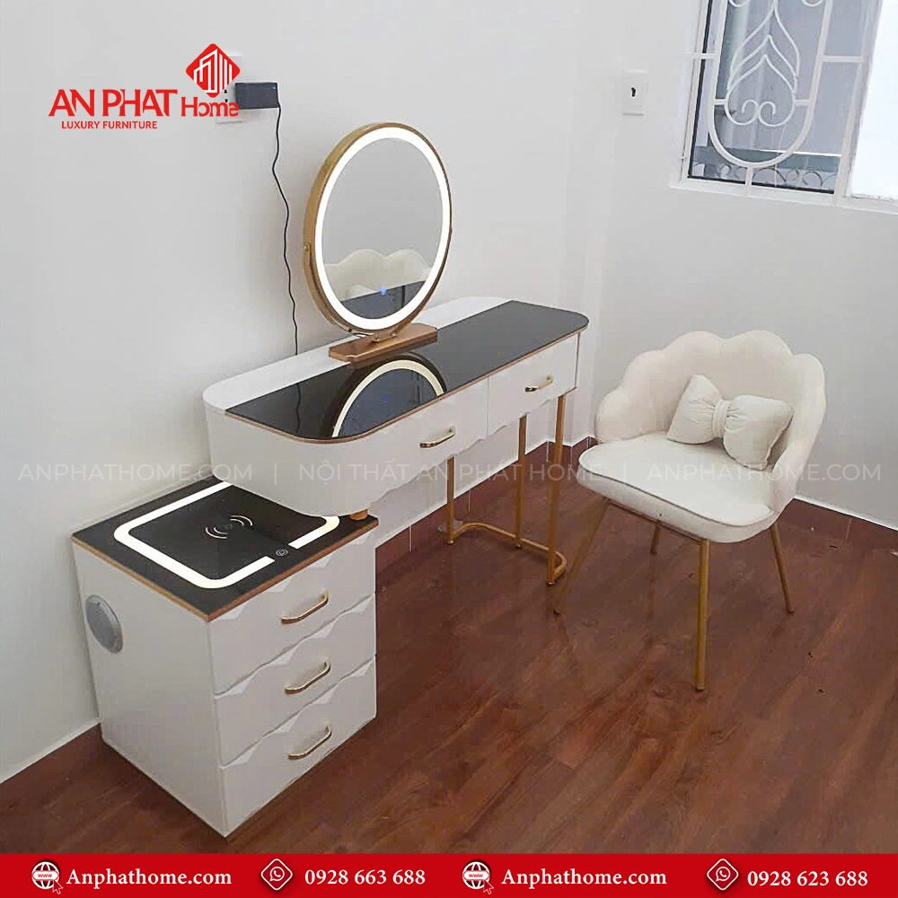 Bàn Trang Điểm Có Gương Nhập Khẩu B-2817 11 Bàn Trang Điểm Có Gương Nhập Khẩu B-2817 An Phát Home