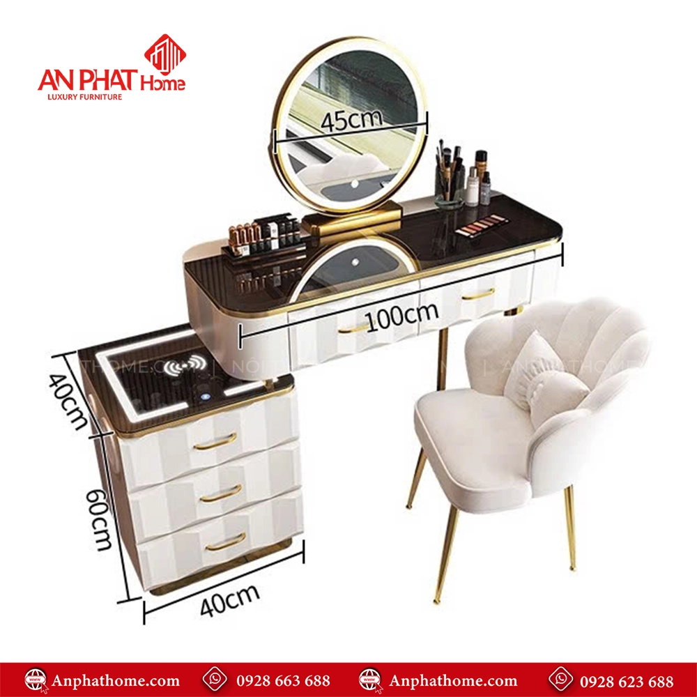 Bàn Trang Điểm Có Gương Nhập Khẩu B-2817 14 Ban Trang Diem Co Guong Nhap Khau B 2817 5