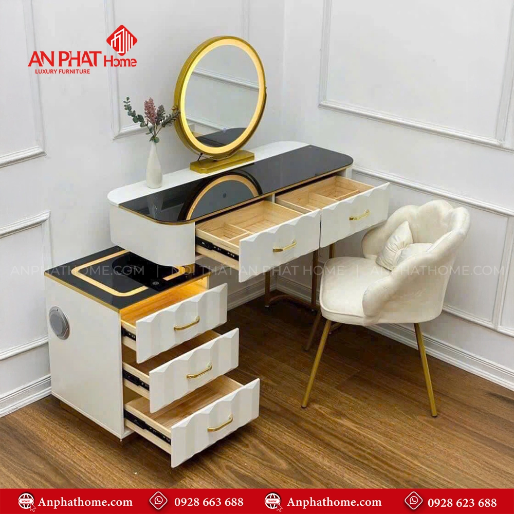 Bàn Trang Điểm Có Gương Nhập Khẩu B-2817 15 Mua bàn trang điểm đẹp hiện đại giá rẻ tại An Phát Home