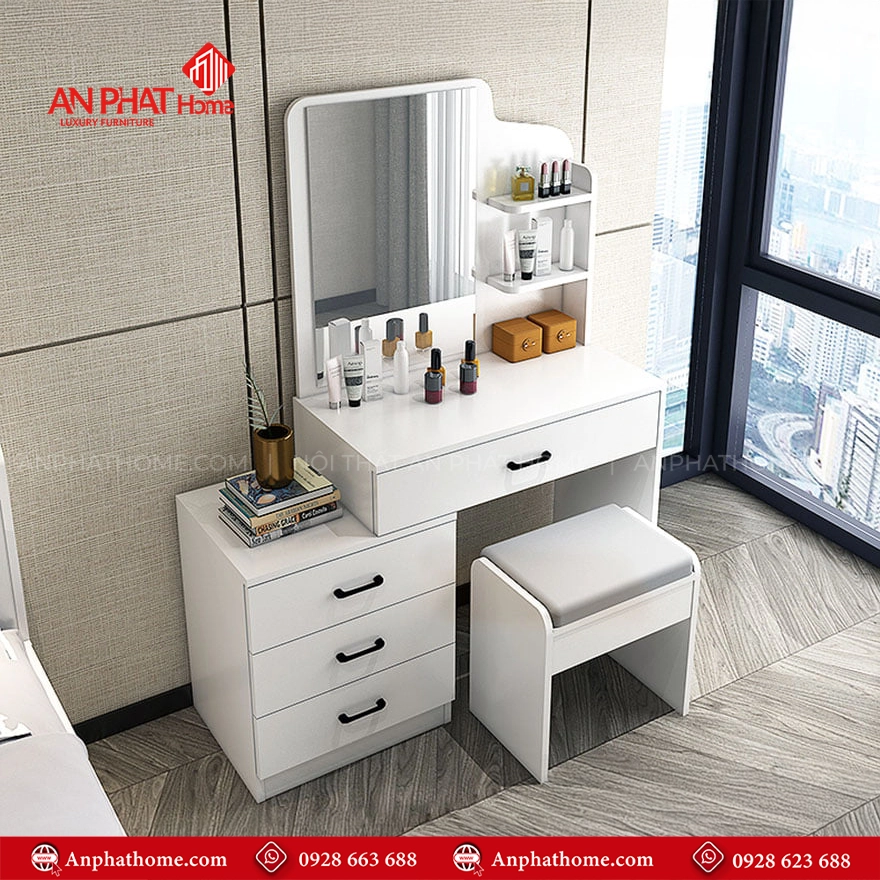 Bàn Trang Điểm Đẹp Gỗ MDF Cao Cấp B-2824 10 Mua bàn phấn đẹp tại Hà Nội, TPHCM, Hải Phòng ở An Phát Home