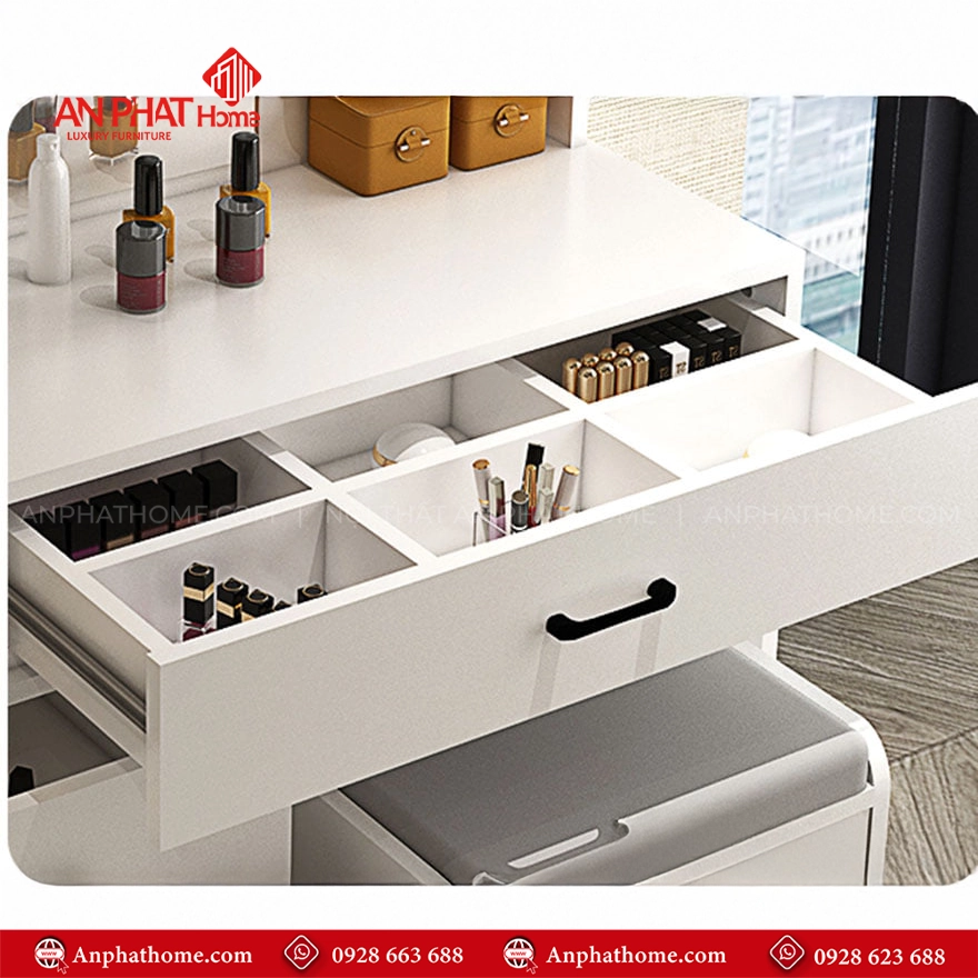 Bàn Trang Điểm Đẹp Gỗ MDF Cao Cấp B-2824 12 Ban Trang Diem Dep Go MDF Cao Cap B 2824 5