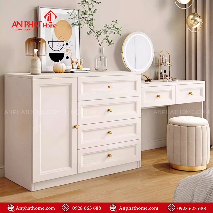 Bàn Trang Điểm Đẹp Thiết Kế Hiện Đại B-2837 10 Mẫu bàn trang điểm đẹp giá tốt tại An Phát Home