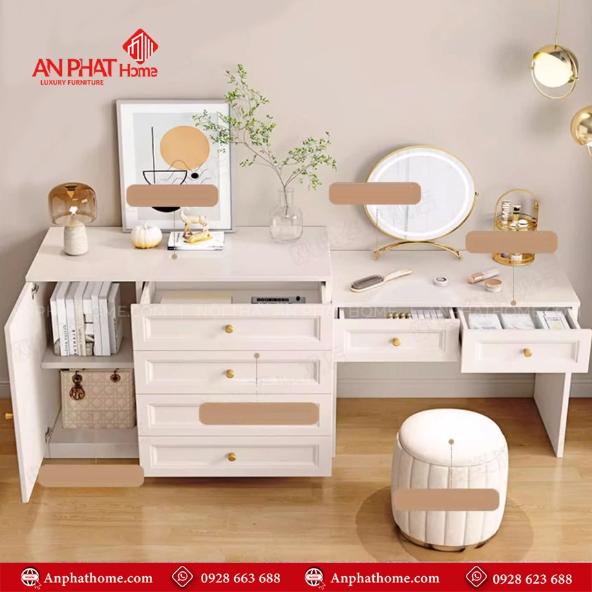 Bàn Trang Điểm Đẹp Thiết Kế Hiện Đại B-2837 11 Thiết kế bàn trang điểm theo yêu cầu