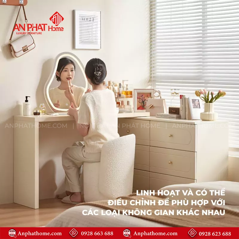 Bàn Trang Điểm Đẹp Thiết Kế Sang Trọng B-2846 17 Bàn trang điểm đẹp bằng gỗ