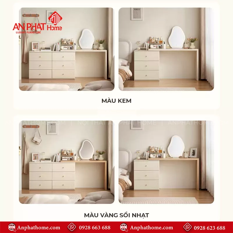 Bàn Trang Điểm Đẹp Thiết Kế Sang Trọng B-2846 18 Top mẫu bàn phấn trang điểm đẹp nhất