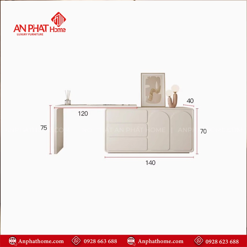 Bàn Trang Điểm Gỗ Công Nghiệp Cao Cấp B-2838 20 Bàn trang điểm đẹp