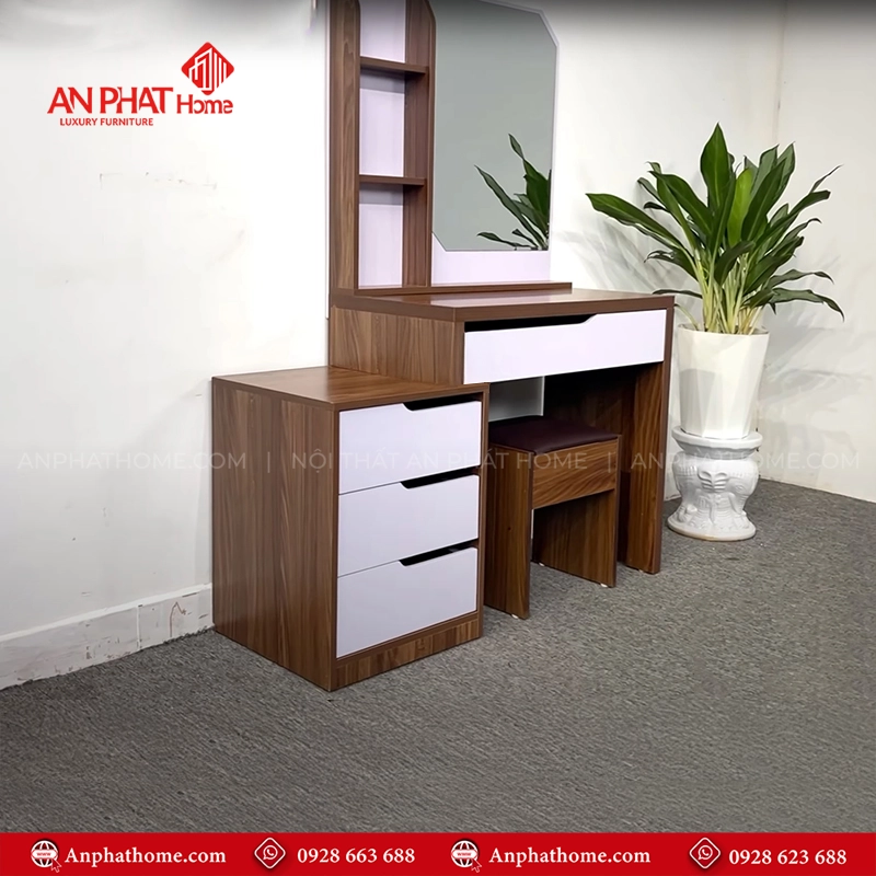 Bàn Trang Điểm Gỗ MDF Hiện Đại B-2839 10 Mẫu bàn trang điểm kèm gương đẹp