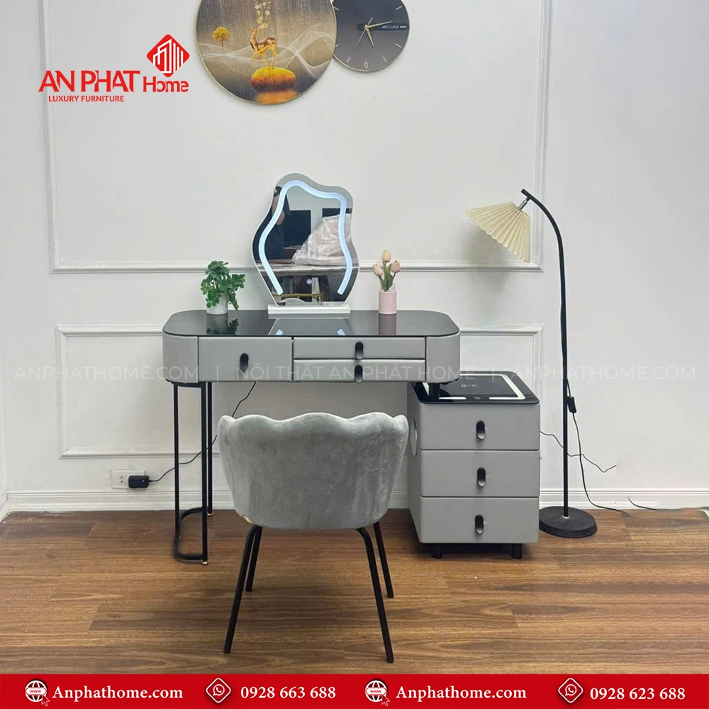 Bàn Trang Điểm Gương Có Led Thông Minh Nhập Khẩu B-2813 10 Mẫu bàn trang điểm gỗ đẹp