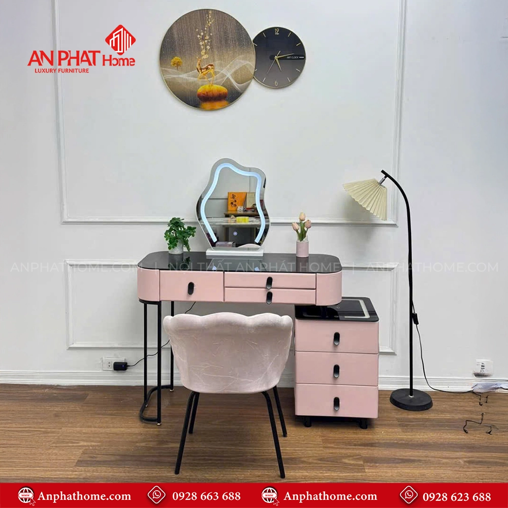 Bàn Trang Điểm Gương Có Led Thông Minh Nhập Khẩu B-2813 11 Mẫu bàn phấn trang điểm hiện đại đẹp