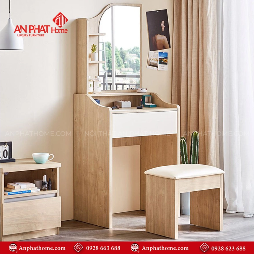 Mẫu bàn trang điểm đẹp giá rẻ bằng gỗ công nghiệp
