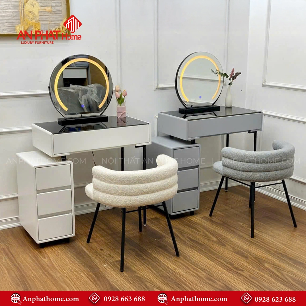 Bàn Trang Điểm Hiện Đại Nhập Khẩu Cao Cấp B-2802 6 Mẫu bàn trang điểm đẹp thiết kế theo yêu cầu