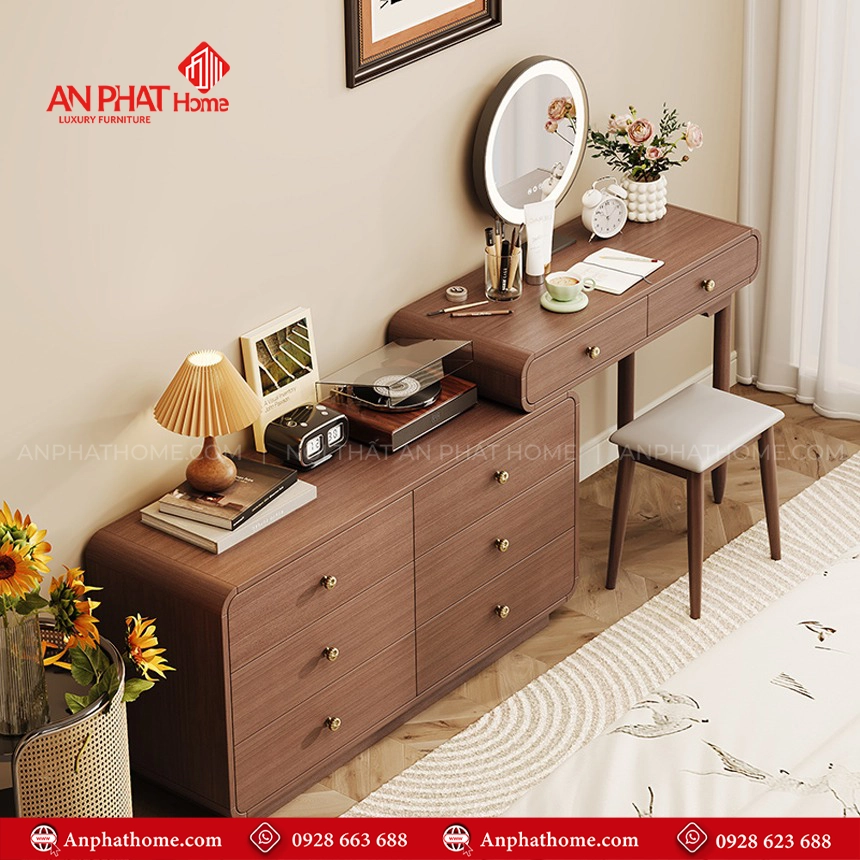Bàn Trang Điểm Kết Hợp Tủ Ngăn Kéo B-2827 9 Bàn Trang Điểm Kết Hợp Tủ Ngăn Kéo B-2827 An Phát Home