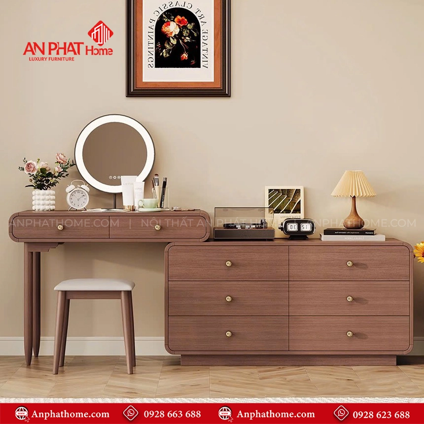 Bàn Trang Điểm Kết Hợp Tủ Ngăn Kéo B-2827 10 Mẫu bàn trang điểm kết hợp tủ đựng đồ