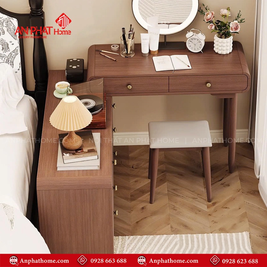 Bàn Trang Điểm Kết Hợp Tủ Ngăn Kéo B-2827 11 Mẫu tủ đồ kèm bàn trang điểm