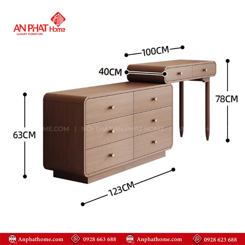 Bàn Trang Điểm Kết Hợp Tủ Ngăn Kéo B-2827 12 Ban Trang Diem Ket Hop Tu Ngan Keo B 2827 5