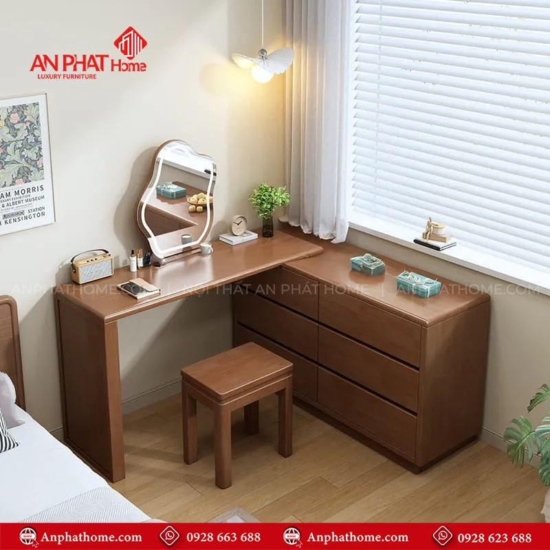 Bàn Trang Điểm Kết Hợp Tủ Ngăn Kéo B-2849 13 Mẫu tủ đồ kèm bàn trang điểm