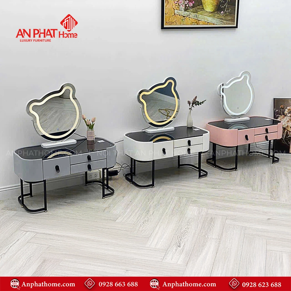 Bàn Trang Điểm Mini Nhập Khẩu Cao Cấp B-2804 9 Các mẫu bàn phấn trang điểm đẹp hiện đại